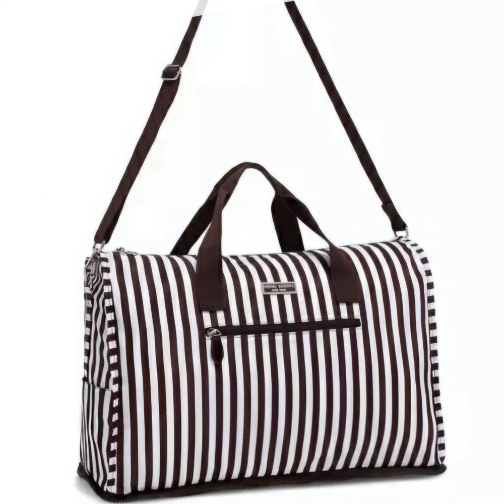 Henri Bendel Large Zip-Around Packable Duffle Tote Shoulder Bag Centennial New